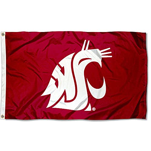 Washington State Cougars WSU University Large College Flag - 757 Sports Collectibles