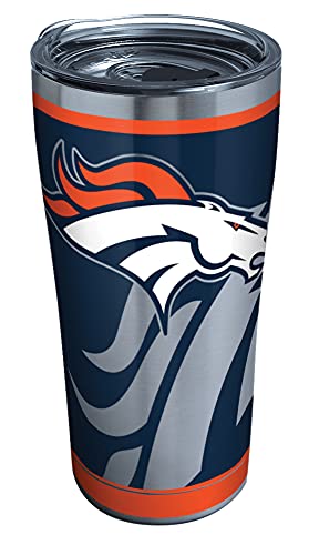 Tervis Triple Walled NFL Denver Broncos Insulated Tumbler Cup Keeps Drinks Cold & Hot, 20oz - Stainless Steel, Rush - 757 Sports Collectibles