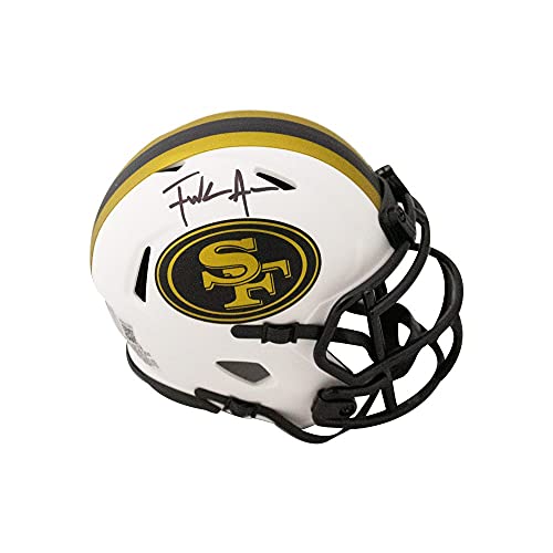 Frank Gore Autographed San Francisco 49ers Lunar Eclipse Mini Football Helmet - BAS COA - 757 Sports Collectibles