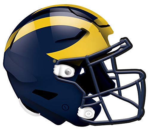 Fan Creations NCAA Michigan Wolverines Unisex University of Michigan Authentic Helmet, Team Color, 12 inch (C1008-Michigan) - 757 Sports Collectibles