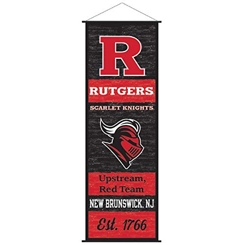 Rutgers Scarlet Knights Banner and Scroll Sign - 757 Sports Collectibles