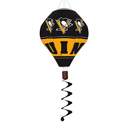 Team Sports America NHL Pittsburgh Penguins Stunning Outdoor Balloon Spinner - 12" Long x 12" Wide x 55" High - 757 Sports Collectibles