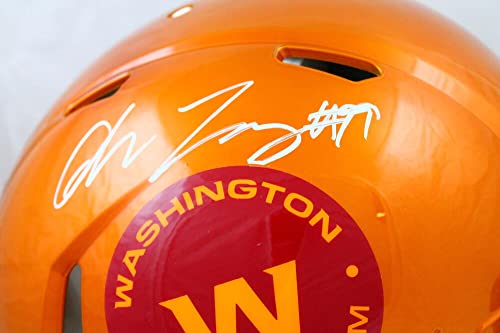 Chase Young Autographed Washington Football Team F/S Flash Speed Authentic Helmet-Fanatics White - 757 Sports Collectibles