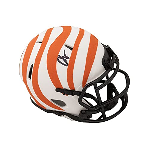 Chad Johnson Autographed Cincinnati Bengals Lunar Eclipse Mini Football Helmet - BAS COA - 757 Sports Collectibles