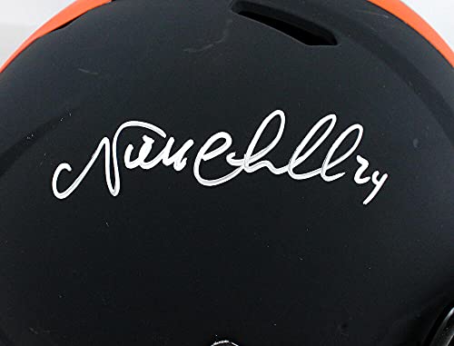 Nick Chubb Autographed Cleveland Browns Authentic Eclipse F/S Helmet - Beckett - 757 Sports Collectibles