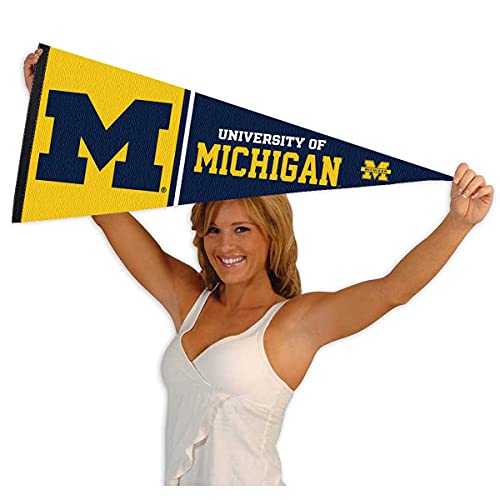 College Flags & Banners Co. Michigan Wolverines Full Size Pennant - 757 Sports Collectibles