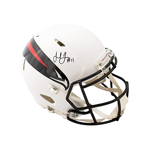 Julio Jones Autographed Atlanta AMP Authentic Full-Size Football Helmet - BAS (Black Ink) - 757 Sports Collectibles