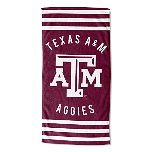 NORTHWEST NCAA Texas A&M Aggies Beach Towel, 30" x 60", Stripes - 757 Sports Collectibles