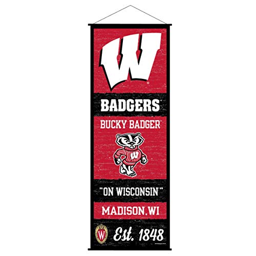 Wisconsin Badgers Banner and Scroll Sign - 757 Sports Collectibles