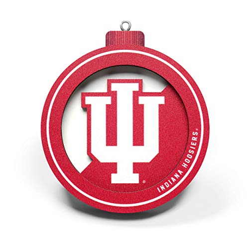 YouTheFan NCAA Indiana Hoosiers 3D Logo Series Ornament - 757 Sports Collectibles