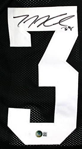 TJ Hockenson Autographed Black College Style Jersey 3- Beckett W Hologram Black - 757 Sports Collectibles