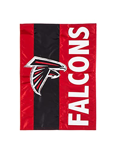 Team Sports America NFL Atlanta Falcons Embroidered Logo Applique House Flag, 28 x 44 inches Indoor Outdoor Double Sided Decor for Football Fans - 757 Sports Collectibles
