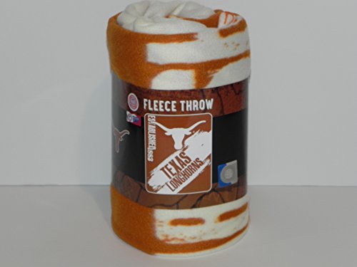The Northwest Company Texas Longhorns "Painted" Fleece Throw Blanket, 50" x 60" , Orange - 757 Sports Collectibles