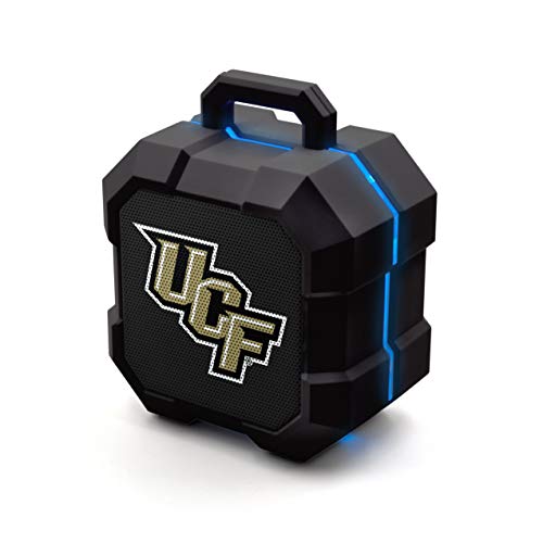 NCAA Central Florida Golden Knights Shockbox LED Wireless Bluetooth Speaker, Team Color - 757 Sports Collectibles