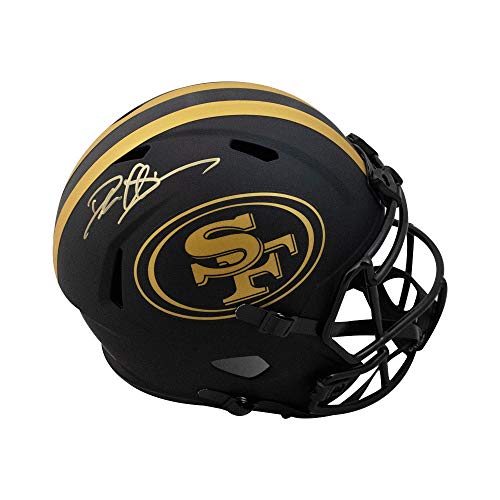 Deion Sanders Autographed San Francisco 49ers Eclipse Replica Full-Size Football Helmet - BAS COA (Gold Ink) - 757 Sports Collectibles