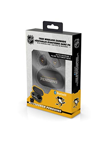 NHL Pittsburgh Penguins True Wireless Earbuds, Team Color - 757 Sports Collectibles