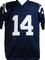 DK Metcalf Autographed Blue College Style Jersey - Beckett W Auth 4 - 757 Sports Collectibles
