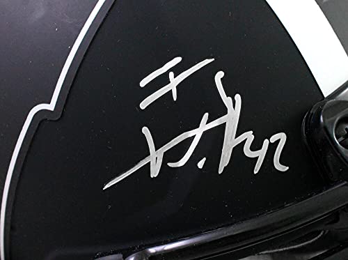 Derek/TJ/JJ Watt Signed Wisconsin Badgers Eclipse Speed Authentic Helmet- JSA W Auth Silver - 757 Sports Collectibles
