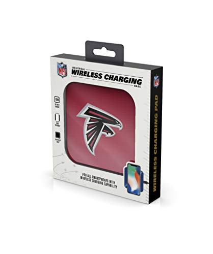 Prime Brands Group NFL Atlanta Falcons Wireless Charging Pad, White, One Size (NFL-WCP2-FALC) - 757 Sports Collectibles