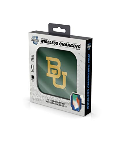 NCAA Baylor Bears Wireless Charging Pad, White - 757 Sports Collectibles