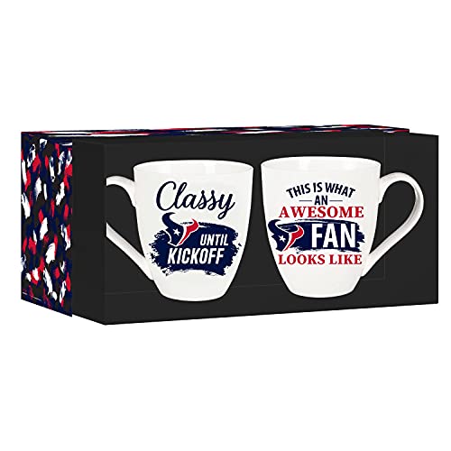 Team Sports America Houston Texans, Ceramic Cup O'Java 17oz Gift Set - 757 Sports Collectibles