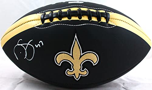 Darren Sproles Autographed New Orleans Saints Black Logo Football-Beckett W Hologram White - 757 Sports Collectibles
