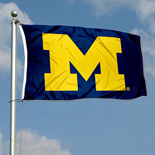 UM Michigan Wolverines University Large College Flag - 757 Sports Collectibles