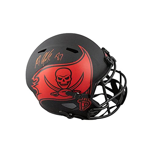 Rob Gronkowski Autographed Buccaneers Eclipse Replica Full-Size Football Helmet - BAS COA - 757 Sports Collectibles