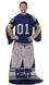 NORTHWEST NFL Indianapolis Colts Full Body "Player" Comfy Throw Blanket with Sleeves, 48" x 71", Team Colors - 757 Sports Collectibles