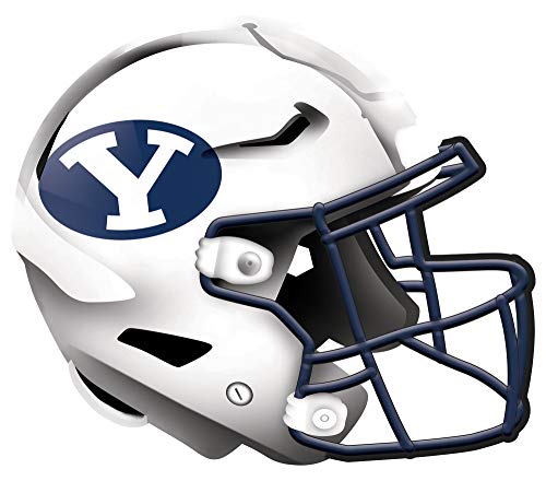 Fan Creations NCAA BYU Cougars Unisex BYU Authentic Helmet, Team Color, 12 inch - 757 Sports Collectibles