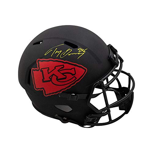 Tony Gonzalez Autographed Kansas City Chiefs Eclipse Replica Full-Size Football Helmet - BAS COA - 757 Sports Collectibles