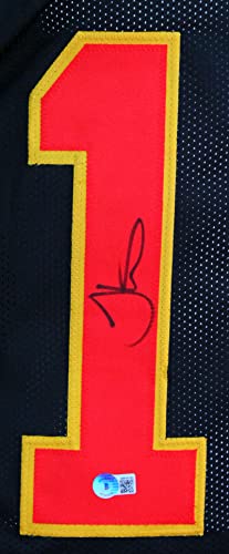 Tyreek Hill Autographed Black Pro Style Jersey - Beckett W Hologram Black - 757 Sports Collectibles