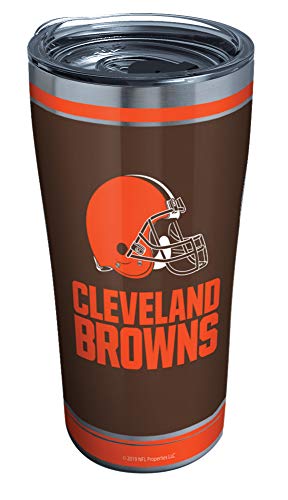 Tervis Triple Walled NFL Cleveland Browns Insulated Tumbler Cup Keeps Drinks Cold & Hot, 20oz - Stainless Steel, Touchdown - 757 Sports Collectibles