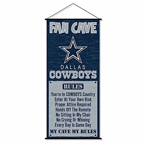 WinCraft Dallas Cowboys Man Cave Fan Banner Wall Door Scroll - 757 Sports Collectibles