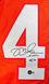 Mike Alstott Autographed Orange Pro Style Jersey - Beckett W Black M4 - 757 Sports Collectibles