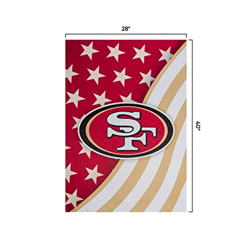 San Francisco 49ers NFL Americana Vertical Flag - 757 Sports Collectibles