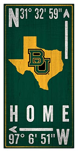 Fan Creations NCAA Baylor Bears Unisex Baylor Coordinate Sign, Team Color, 6 x 12 - 757 Sports Collectibles