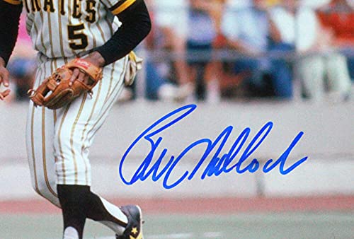 Bill Madlock Autographed Pirates Anticipating 8x10 Photo-JerseySource Auth Blue - 757 Sports Collectibles
