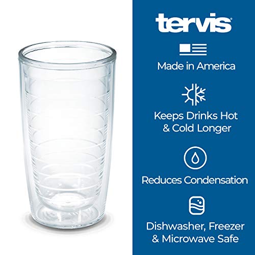 Tervis NFL-Super Bowl 53 Insulated Tumbler with Wrap and Blue Lid, 16oz, Clear - 757 Sports Collectibles