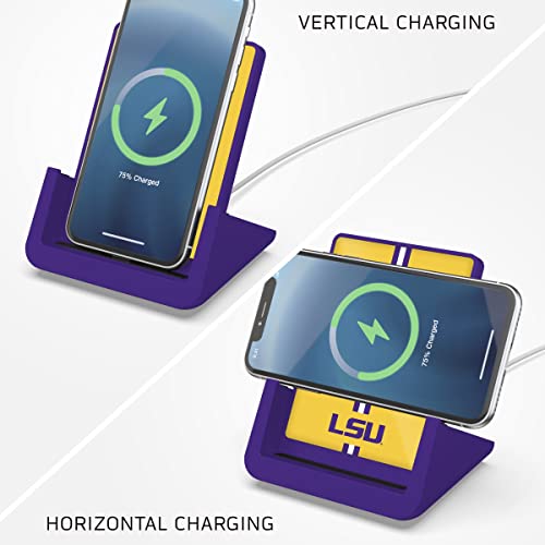 SOAR NCAA Wireless Charging Stand V.4, LSU Tigers - 757 Sports Collectibles