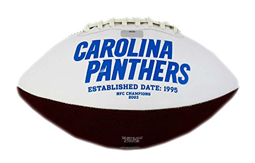 Wesley Walls Autographed/Signed Carolina Panthers Embroidered NFL Football - 757 Sports Collectibles