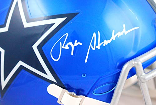 Roger Staubach Autographed Dallas Cowboys F/S Flash Speed Authentic Helmet-Beckett W Hologram White - 757 Sports Collectibles