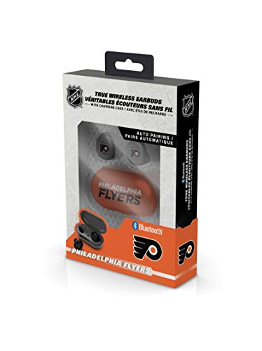 NHL Philadelphia Flyers True Wireless Earbuds, Team Color - 757 Sports Collectibles