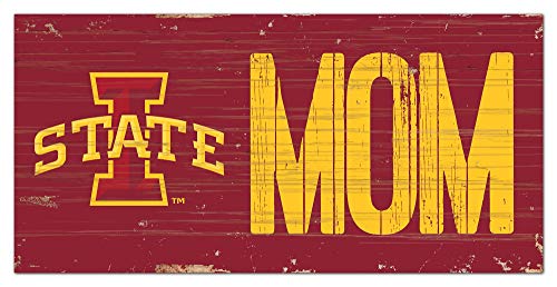 Fan Creations NCAA Iowa State Cyclones Unisex Iowa State MOM Sign, Team Color, 6 x 12 - 757 Sports Collectibles
