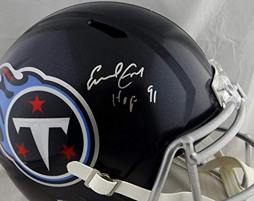 Earl Campbell Autographed Tennessee Titans Full Size Speed Helmet w/HOF- JSA W Auth Silver - 757 Sports Collectibles
