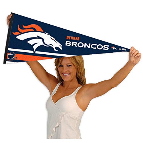 WinCraft Denver Broncos Pennant Banner Flag - 757 Sports Collectibles