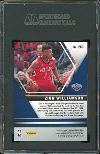 Zion Williamson 2019 Panini Mosaic #269 NBA Debut RC Card Graded Gem 10! SGC - 757 Sports Collectibles