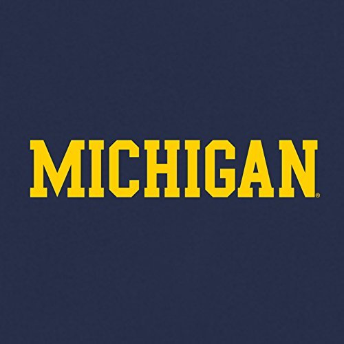 AS01 - Michigan Wolverines Basic Block T-Shirt - X-Large - Navy - 757 Sports Collectibles