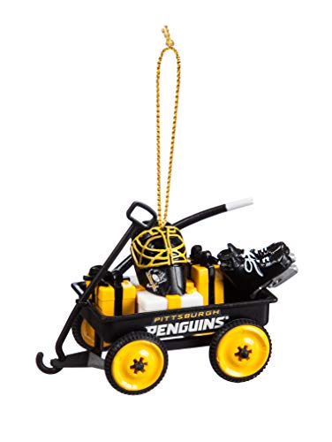 Team Sports America Team Wagon Ornament, Pittsburgh Penguins - 757 Sports Collectibles