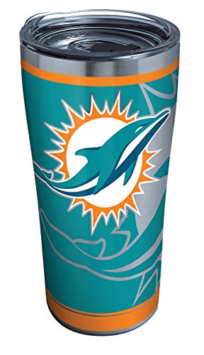 Tervis Triple Walled NFL Miami Dolphins Insulated Tumbler Cup Keeps Drinks Cold & Hot, 20oz - Stainless Steel, Rush - 757 Sports Collectibles